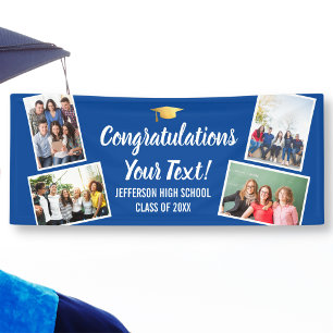Graduation Photo Collage Congrats Senior Any Colou Banner