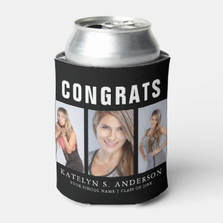 Graduation Photo Collage CongratulationS Can Cooler