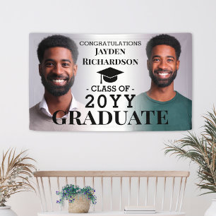 Graduation Photo Collage Custom Grad Congrats Banner