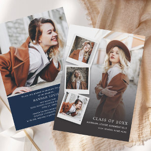 Graduation Photo Collage Grad 2025 Announcement