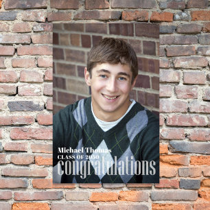 Graduation Photo Congratulation Custom  Poster