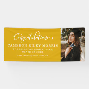 Graduation photo congratulations banner