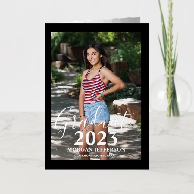 Graduation Photo Foil Invitation (Front)