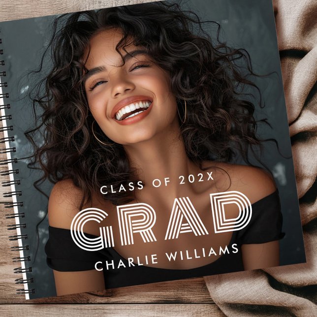 Graduation photo graduate name year guest book (Graduation photo graduate name year guest book)