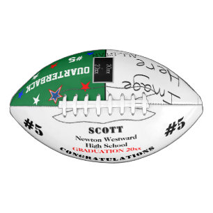 Graduation Photo Green School Team  American Football