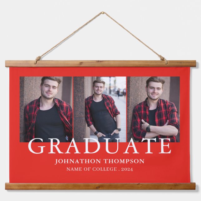 Graduation Photo Hanging Tapestry (Front)