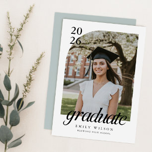 Graduation Photo Invitation   Graduation Party Postcard