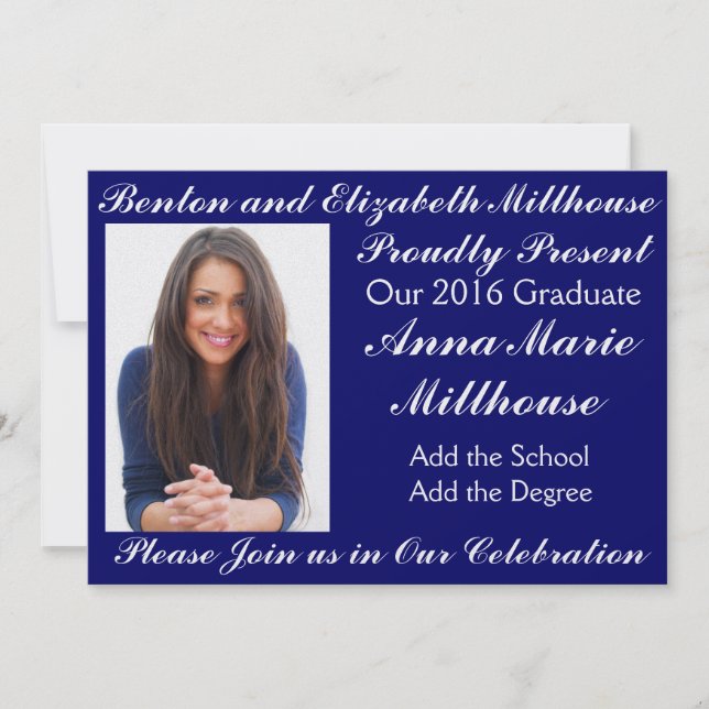 Graduation Photo Invitation -  SRF (Front)