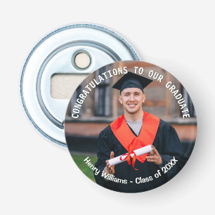 Graduation Photo Keepsake Personalised Bottle Opener