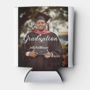 Graduation photo man name class of 20XX college  Can Cooler