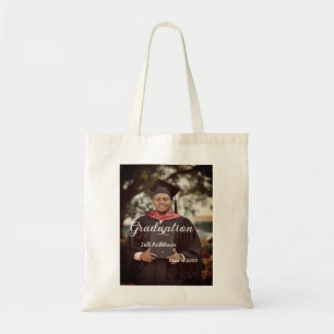 Graduation photo man name class of 20XX college  Tote Bag