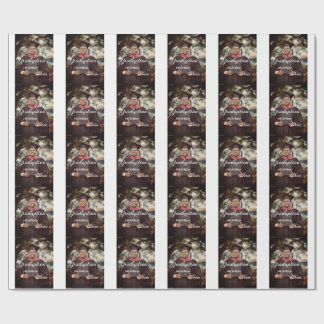 Graduation photo man name class of 20XX college  Wrapping Paper