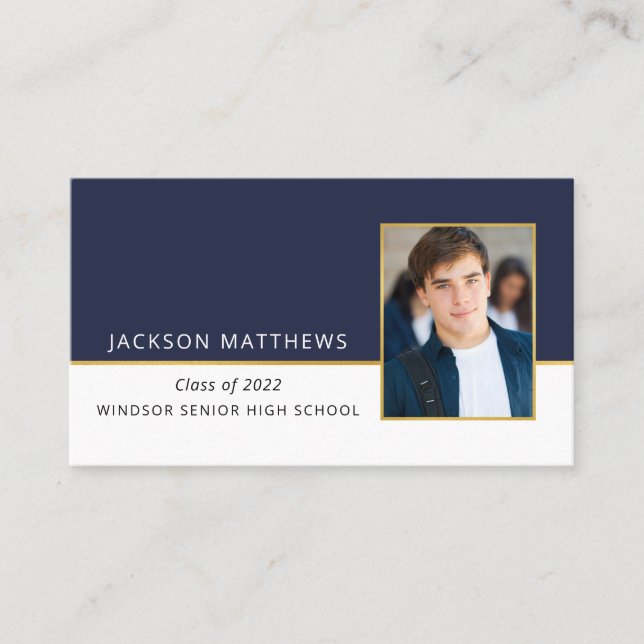 Graduation Photo Name Card Enclosure (Front)