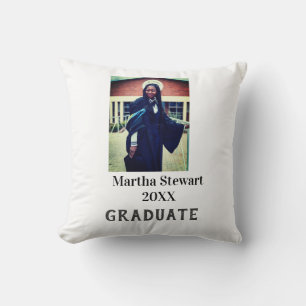 Graduation photo name year class university simple cushion