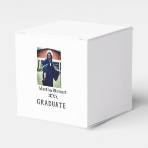 Graduation photo name year class university simple favour box