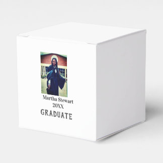 Graduation photo name year class university simple favour box