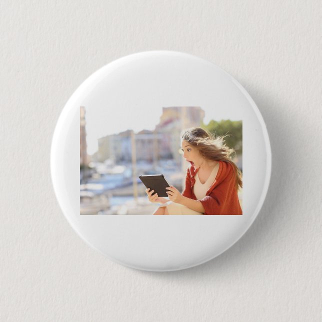 Graduation Photo Party Supplies, 6 Cm Round Badge (Front)