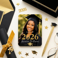 Graduation Photo Portrait Gold Class Year