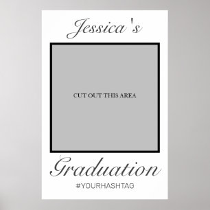Graduation Photo Prop Frame Modern Minimalist Poster