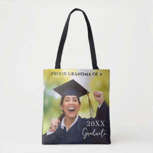 Graduation Photo Proud Grandma Tote Bag