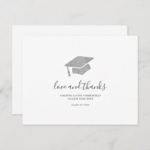 Graduation Photo Script 2025 Grad Cap Thank You Card