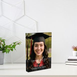 Graduation Photo Sign Celebrate the Graduate Block