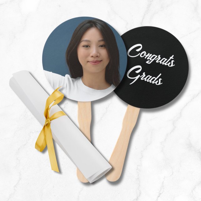 Graduation Photo Sign for Ceremony -  Hand Fan (Graduation Photo Sign )