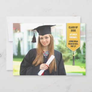 Graduation Photo Stole Announcement