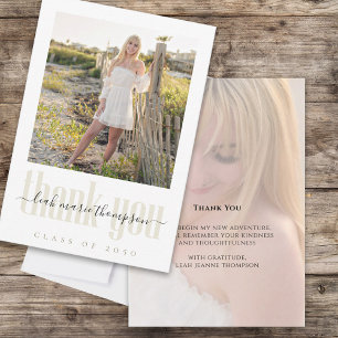 Graduation Photo Template Gold Script