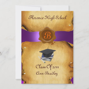 GRADUATION PHOTO TEMPLATE PARCHMENT  Wax Seal