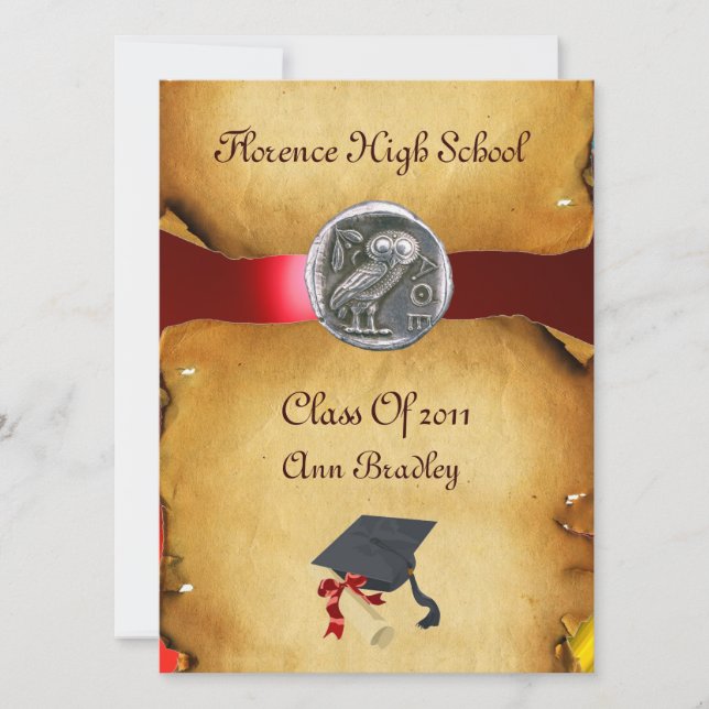 GRADUATION PHOTO TEMPLATE SILVER OWL (Front)