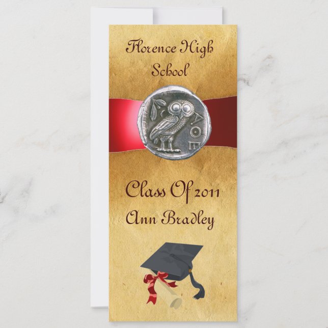 GRADUATION PHOTO TEMPLATE SILVER OWL (Front)