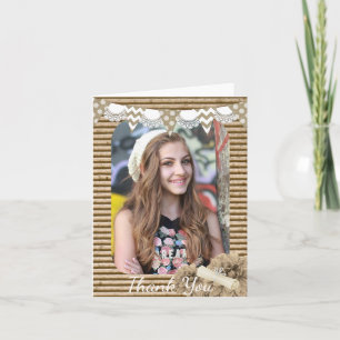 Graduation Photo Thank You Card