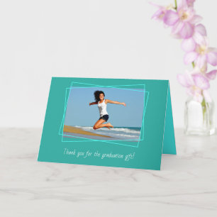 Graduation Photo Thank You folded Card