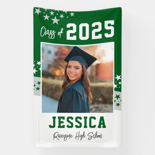 Graduation Photo Vinyl Banner Decoration (Vertical)