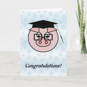Graduation Pig Card
