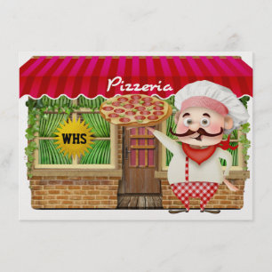 Graduation Pizza Party - SRF Invitation