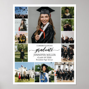 Graduation Portrait Custom Senior Photo Collage Poster