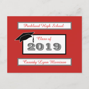 Graduation Post Cards Personalised