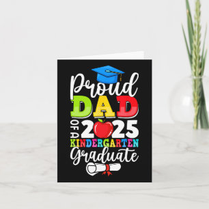 Graduation Proud Dad Of Cl Of 2025 Kindergarten Gr Card