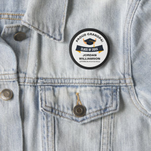 Graduation Proud Grandpa of Graduate Class of 2018 6 Cm Round Badge