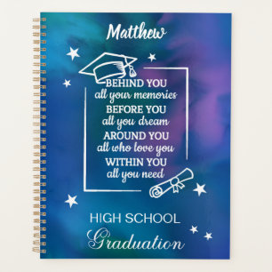 Graduation Quote on Watercolor Planner