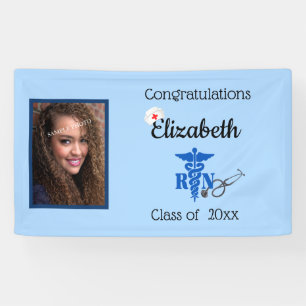 Graduation, R N, Registered Nurse, Cap, Custom Banner