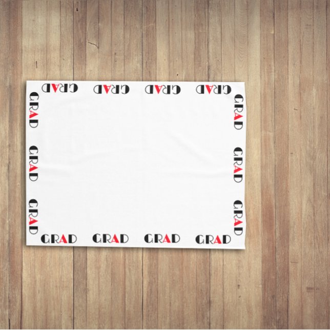 Graduation red black modern  tablecloth (Creator Uploaded)