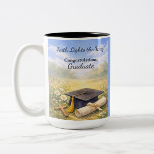 Graduation Religious Congratulations Blessings Two-Tone Coffee Mug