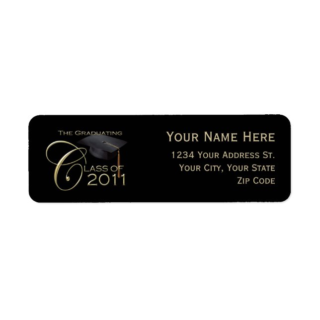 Graduation Return Address Labels (Front)