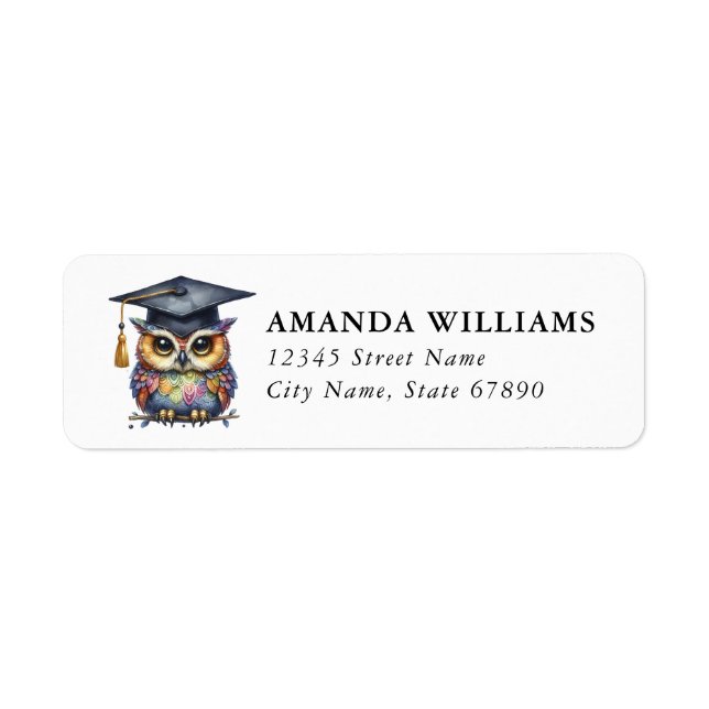 Graduation Return Address Labels (Front)