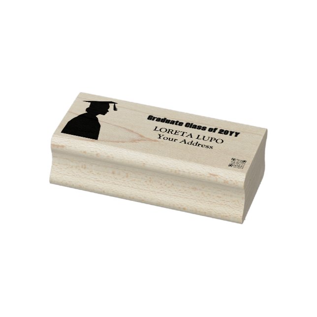 Graduation Return Address Stamp (Stamp)