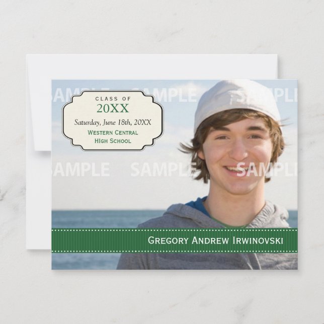 Graduation Ribbon Invitation (Front)