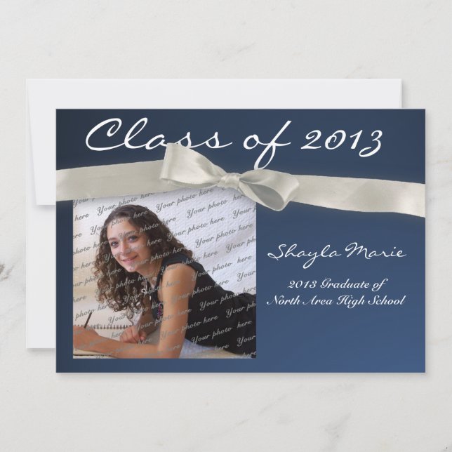 Graduation Ribbon Invitation (Front)
